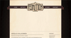 Desktop Screenshot of feinstich-tattoo.de